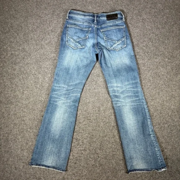BKE Jake Bootcut Jeans Mens 29S Blue Medium Wash Denim Faded Stretch 29x28 - Picture 5 of 9